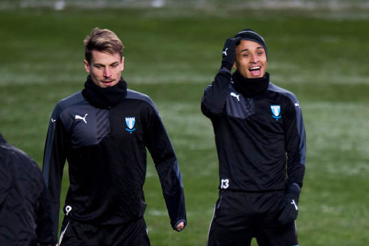 Malmö FFs Markus Rosenberg och Yoshimar Yotún