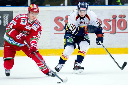 Modos Carl Grundström och Djurgårdens Linus Hultström