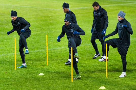 s Layvin Kurzawa, Blaise Matuidi och Thiago Silva