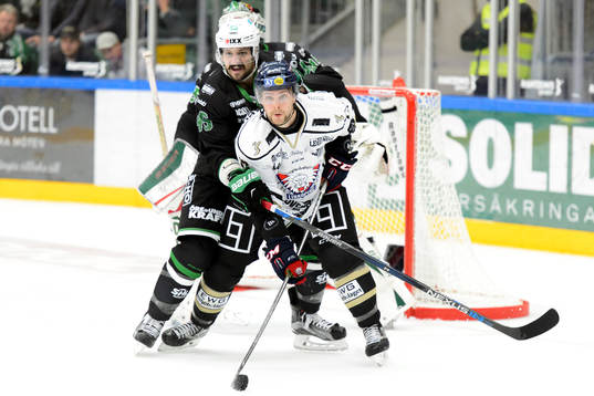 Rögles Kevin Marshall och Linköpings Andrew Gordon