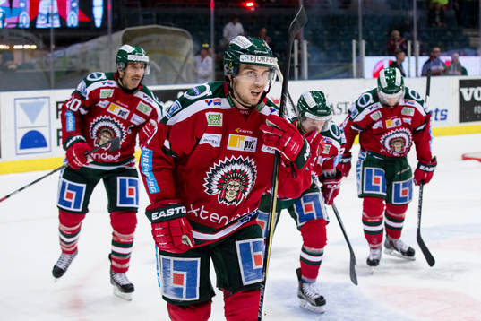 Frölundas Henrik Tömmernes jublar