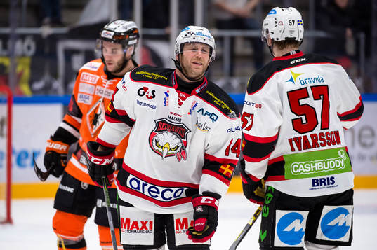 Malmö Redhawks Derek Meech har ont