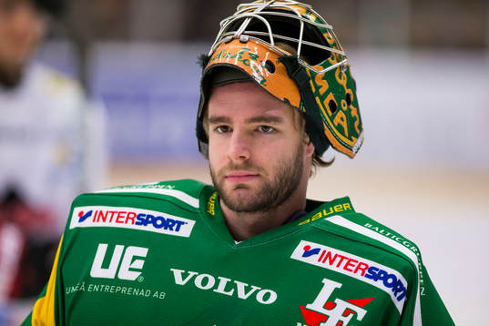 Björklövens målvakt Kevin Lindskoug