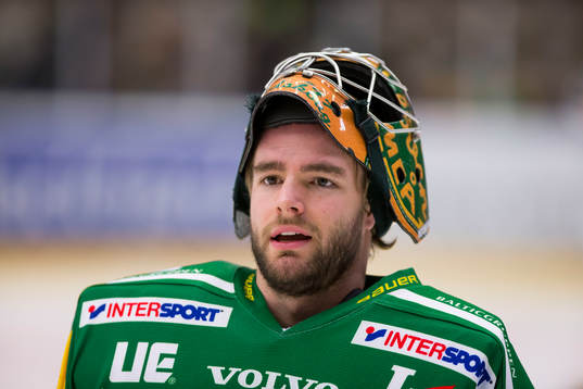Björklövens målvakt Kevin Lindskoug