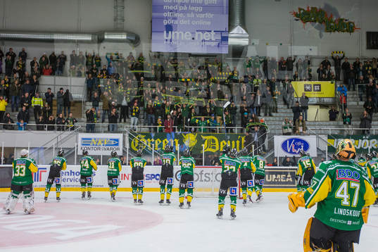 Björklöven tackar klacken Green Devils