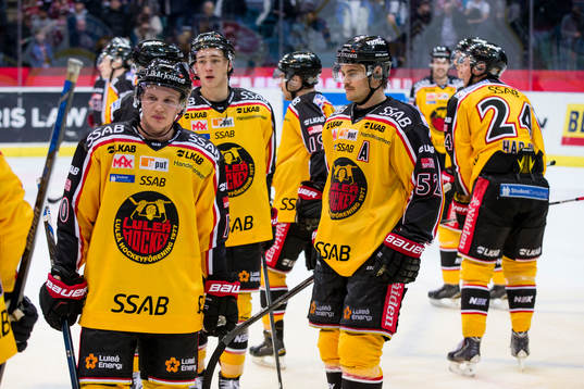 Deppigt i Luleå fete en ishockeymatch i SHL mellan