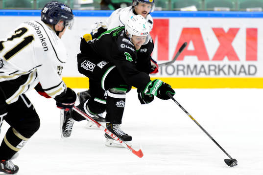 Linköpings Anton Blomberg mot Rögles Jesper Williamsson