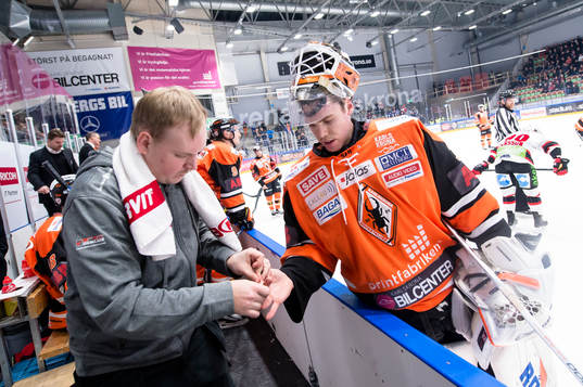 Karlskronas målvakt Linus Fernström