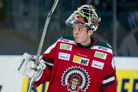 Frölundas målvakt Johan Gustafsson
