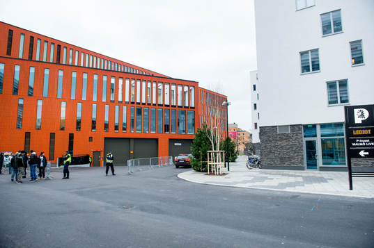 Polisen bevakar Malmö Live