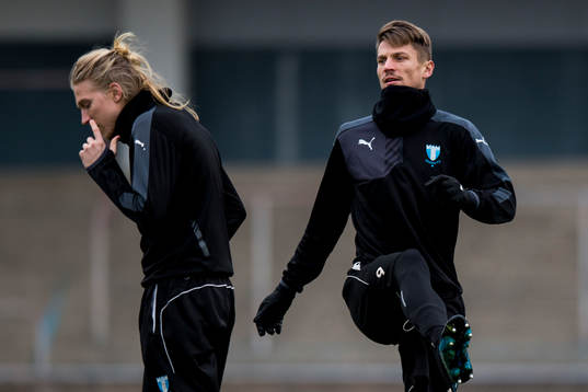Malmö FFs Simon Kroon och Markus Rosenberg