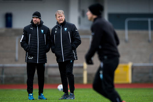 Malmö FFs assisterande tränare Olof Persson och tränare