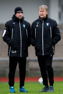 Malmö FFs assisterande tränare Olof Persson och tränare
