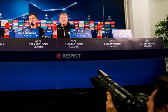 Malmö FFs Markus Rosenberg och tränare Åge Hareide