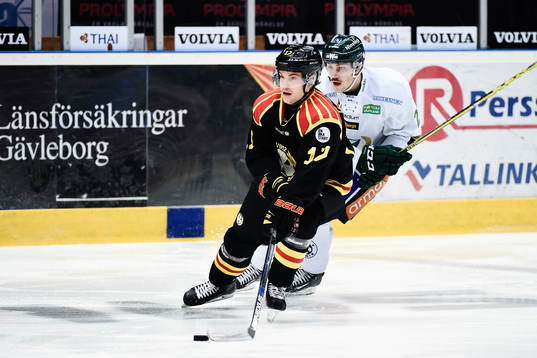 Brynäs Pathrik Westerholm och Färjestads Johan Persson