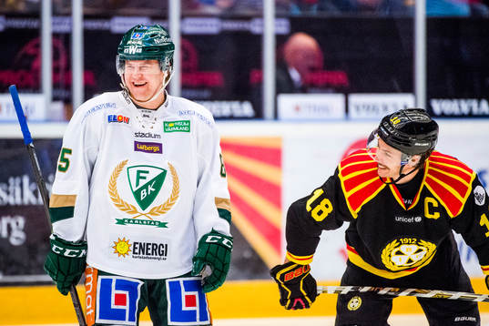 Färjestads Mikael Johansson och Brynäs Anton Rödin
