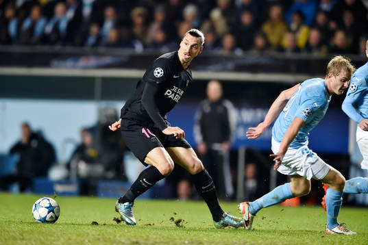 s Zlatan Ibrahimovic och Malmö FFs Franz Brorsson