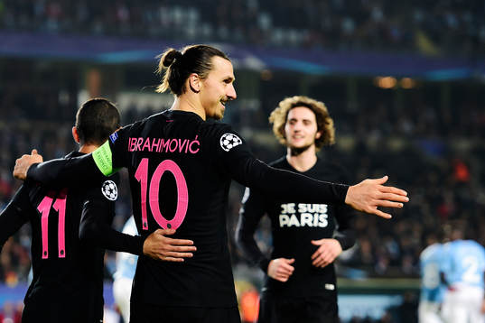 s Zlatan Ibrahimovic jublar