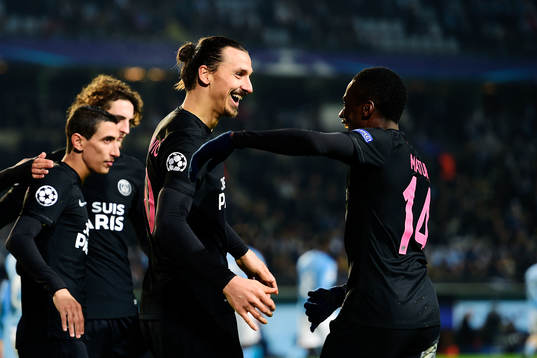 s Zlatan Ibrahimovic jublar