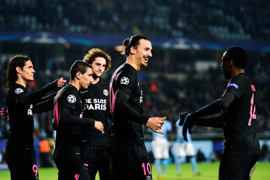 s Zlatan Ibrahimovic jublar