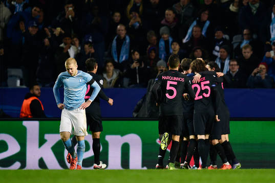 Malmö FFs Anton Tinnerholm deppar