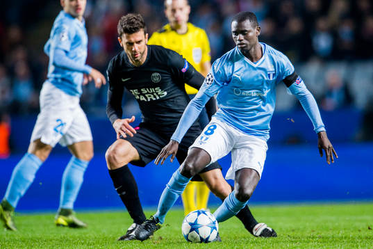 s Thiago Motta jagar Malmö FFs Enock Kofi Adu
