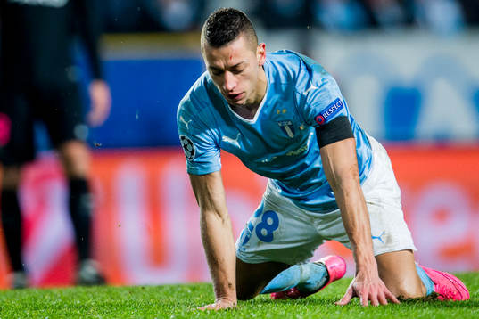 Malmö FFs Nikola Djurjic deppar