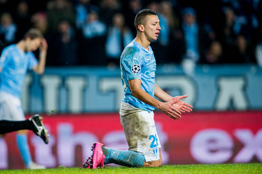 Malmö FFs Nikola Djurjic deppar