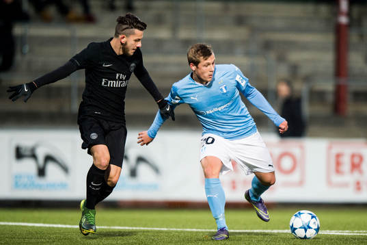 s Nathan Epaillard och Malmö FFs Erik Andersson