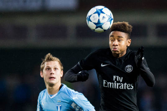 s Christopher Nkunku och Malmö FFs Erik Andersson