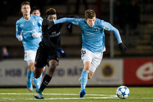 Bläddra bland fler bilder av Fotboll, U18, UEFA Youth League, Malmö FF - Paris Saint Germain