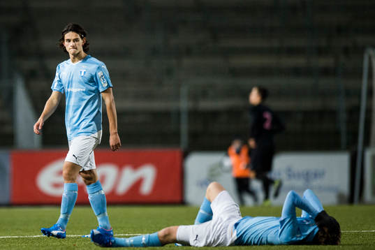 Malmö FFs Emin Karaman och Teddy Bergqvist deppar