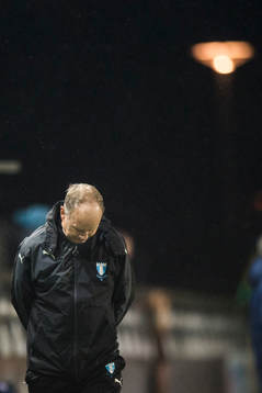 Malmö FFs tränare Anders Palmer deppar