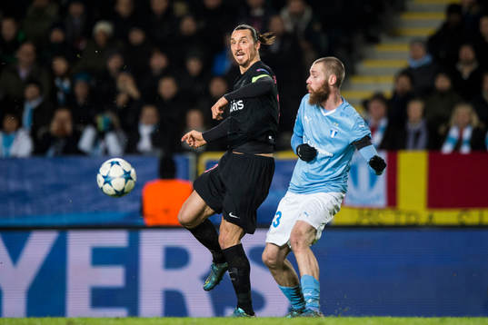 s Zlatan Ibrahimovic och Malmö FFs Jo Inge Berget