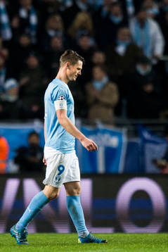 Malmö FFs Markus Rosenberg deppar