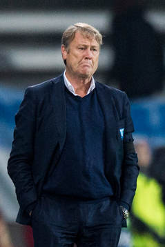 Malmö FFs tränare Åge Hareide deppar