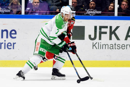 Rögles Partik Cehlin och Malmö Redhawks Stefan Warg