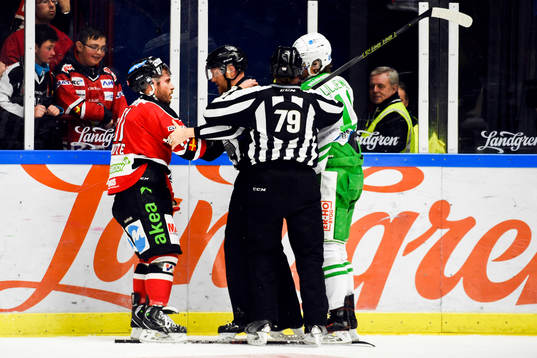 Malmö Redhawks Joey Tenute och Rögles Christopher