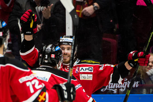 Malmö Redhawks Mattias Persson jublar
