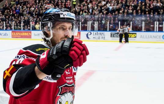 Malmö Redhawks Mattias Persson jublar