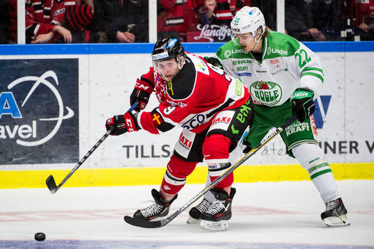 Malmö Redhawks Frederik Storm och Rögles Sebastian
