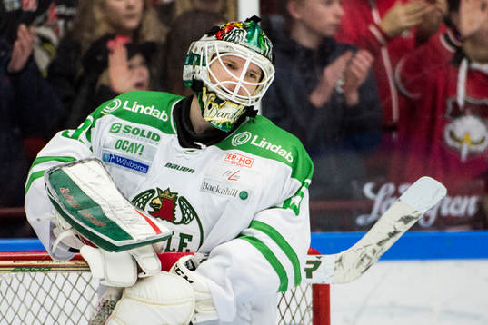 Rögles målvakt Oscar Dansk deppar