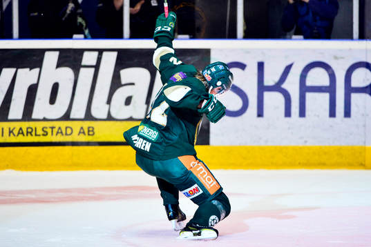 Färjestads Magnus Nygren jublar