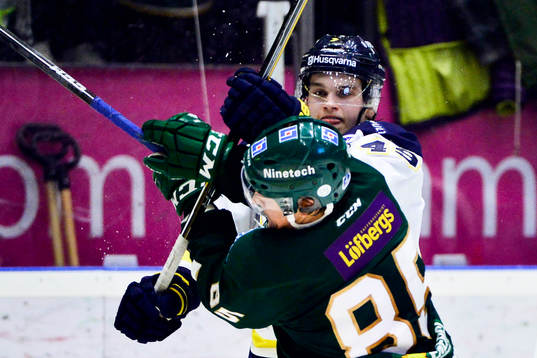 s Axel Eidstedt och Färjestads Mikael Johansson