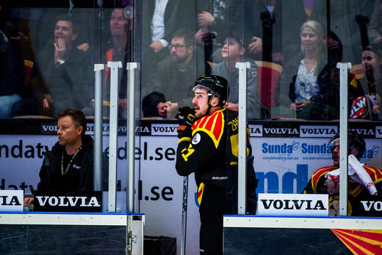 Brynäs Marc Zanetti deppar i utvisningsbåset
