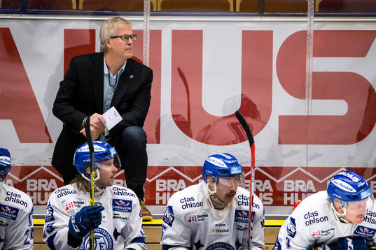 Leksands assisterande tränare Magnus Svensson  i båset