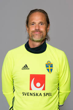Pontus Wilgodt, målvaktstränare i P17/98-landslaget