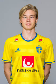 Erik Sundqvist som spelar i P17/98-landslaget
