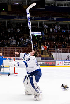 Leksands målvakt Henrik Haukeland