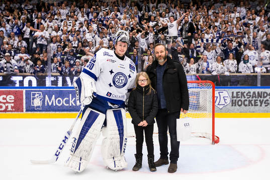 Leksands målvakt Henrik Haukeland utsedd till matchens